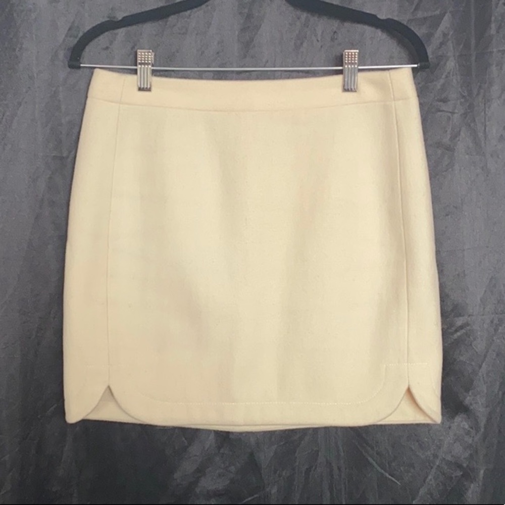 Wool j crew skirt